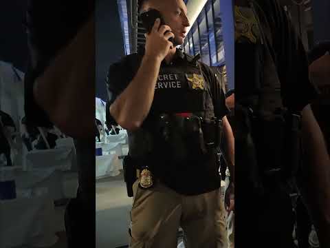 Security was intense at the event